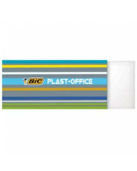 Witte plastic gum Bic formaat 60 x 21 x 11 mm