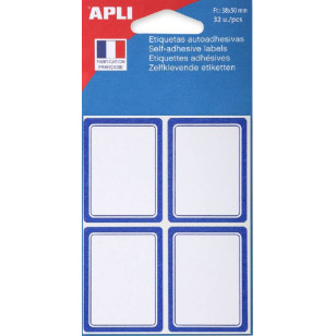 Etiketten 38 x 50 mm – 32 etiketten per etui